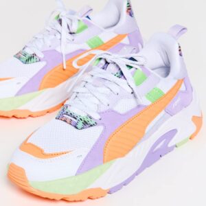 PUMA Rs-TRCK Feelin' Extra Puma White/Orange Peach/Vivid Violet 6.5 B (M)