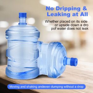 3 & 5 Gallon Water Jug Cap, Kingmall 3rd Generation Silicone Reusable Replacement Cap Non-Spill & Leak Free Top Lid Cover fits 55mm Bottles【3PCS】