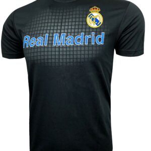 Boy's Soccer Shirt, Official Licensed Madrid Tee Shirt YL Black