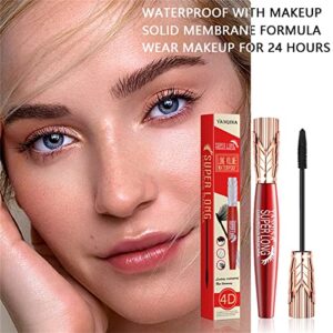 Mascara Two Faced 4d Fiber Mascara, Waterproof-Fiber Long Curly, No Dizzy, Crown Shaped Mascara 10ml Celebration Gift Set