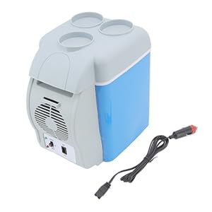 Mini Fridge, 7.5 Liter Portable Thermoelectric Cooler Refrigerator Travel Cooler and Warmer for Skincare, Beverage, Food, Cosmetics