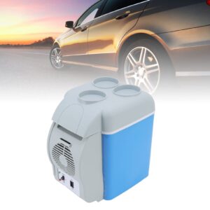 Mini Fridge, 7.5 Liter Portable Thermoelectric Cooler Refrigerator Travel Cooler and Warmer for Skincare, Beverage, Food, Cosmetics