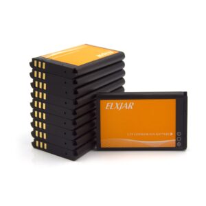 hflexgrad (10-pack) 3.7v 1100mah li-ion battery replacement for retevis rt22 rt22s rt15 rt19 walkie talkies, luiton lt-316 tidradio td-m8 zastone x6 wln kd-c1 zeadio zs-b1 dc two way radio