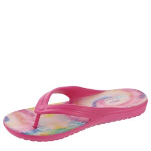 skechers foamies bay breezespontaneous flipflop womens sandal 8 bm us hot pinkmulti