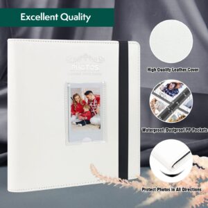 2x3 Photo Album for Fujifilm Instax Mini Instant Camera, 288 Pockets Mini Photo Album for Fujifilm Instax Mini 12 11 evo 9 40 8 7 Evo LiPlay Instant Camera, White