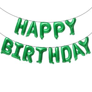 16 inch green aluminum foil birthday balloons for birthday party supplies