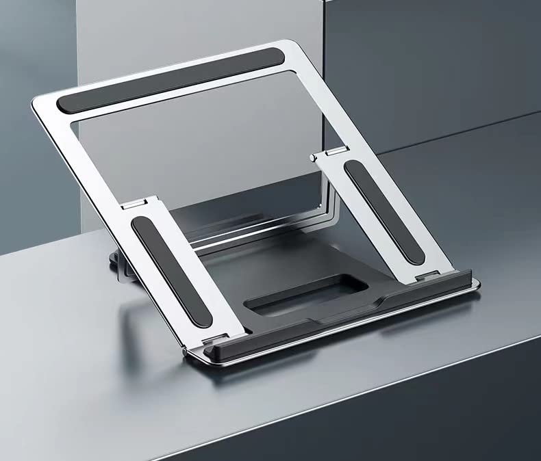 Eripanmio Adjustable Laptop Stand，Upgraded Aluminum Computer Holder Compatible with 10-15.6" Laptops