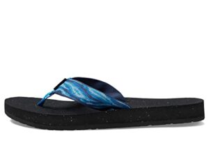 teva women's reflip sandal, waves blue, 9