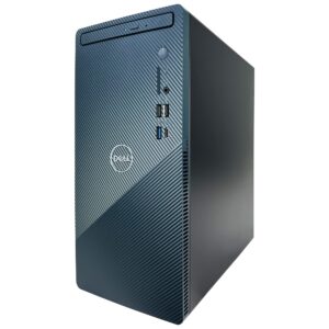 Dell Inspiron 3910 Desktop Computer - 12th Gen Intel Core i7-12700 8-Core up to 4.90 GHz Processor, 64GB RAM, 2TB NVMe SSD, Intel UHD Graphics 730, DVD Burner, Windows 11 Home, Mist Blue