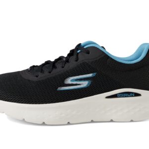 Skechers womens Go Run Lite - Quick Stride Sneaker, Black/Aqua, 7.5 US