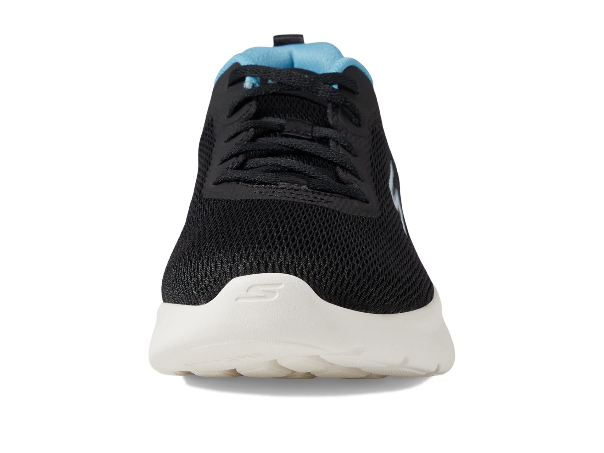 Skechers womens Go Run Lite - Quick Stride Sneaker, Black/Aqua, 7.5 US