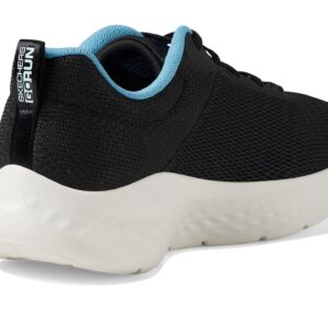 Skechers womens Go Run Lite - Quick Stride Sneaker, Black/Aqua, 7.5 US