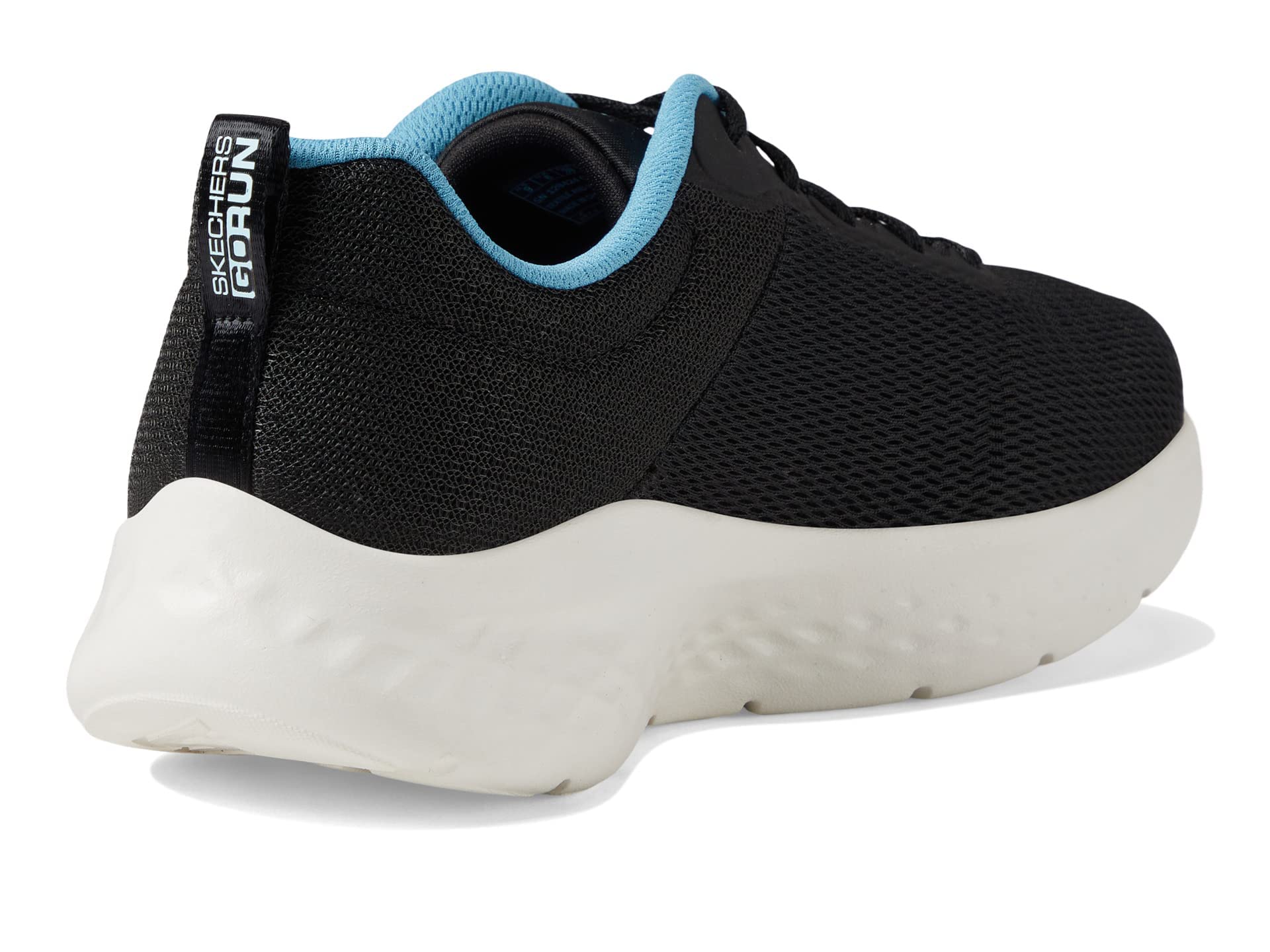 Skechers womens Go Run Lite - Quick Stride Sneaker, Black/Aqua, 7.5 US