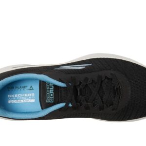 Skechers womens Go Run Lite - Quick Stride Sneaker, Black/Aqua, 7.5 US