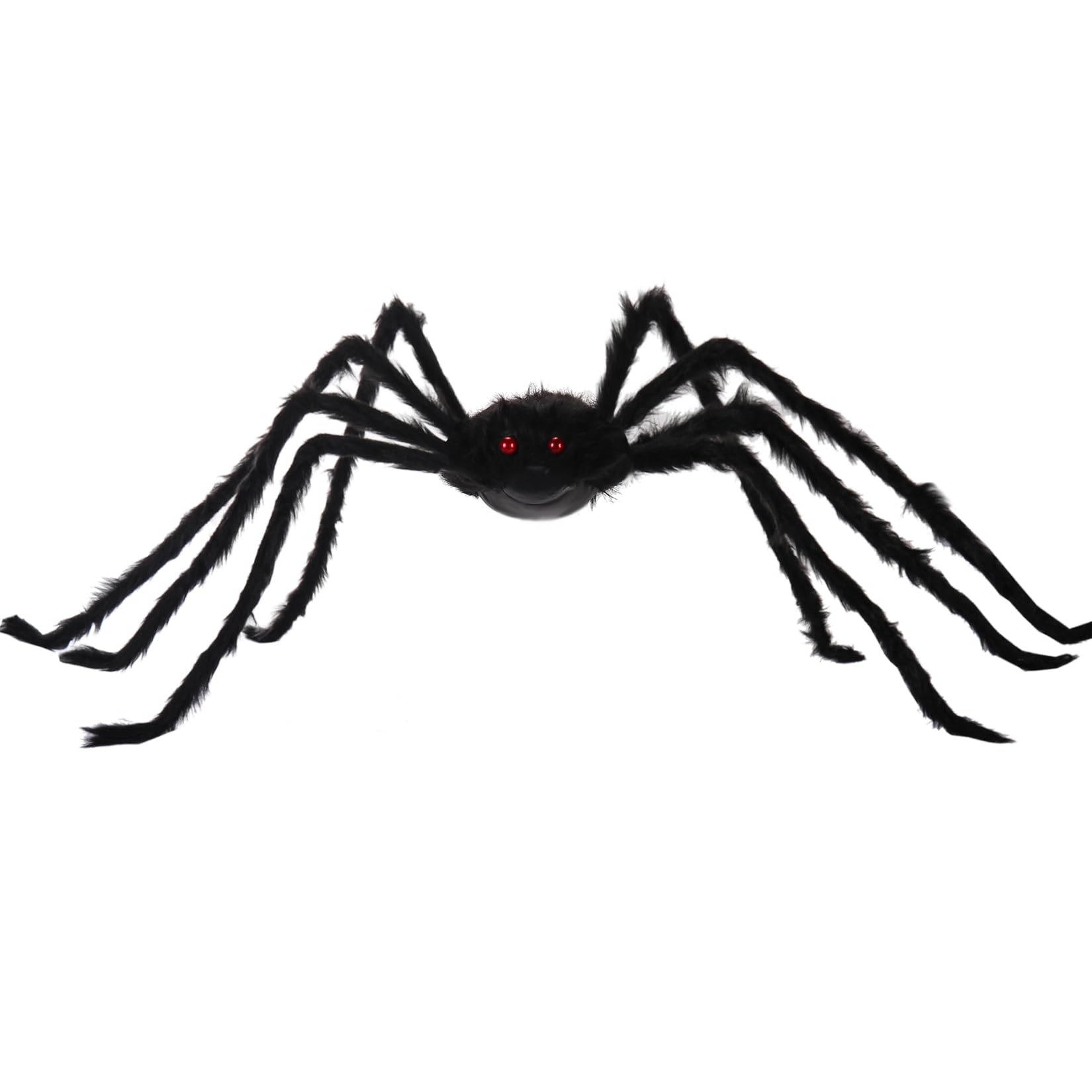 6.6ft Giant Spider for Halloween Decorations Large Black Grey Hairy Spider for Scary Indoor Outdoor Yard Garden Porch Outside Haunted House Decor