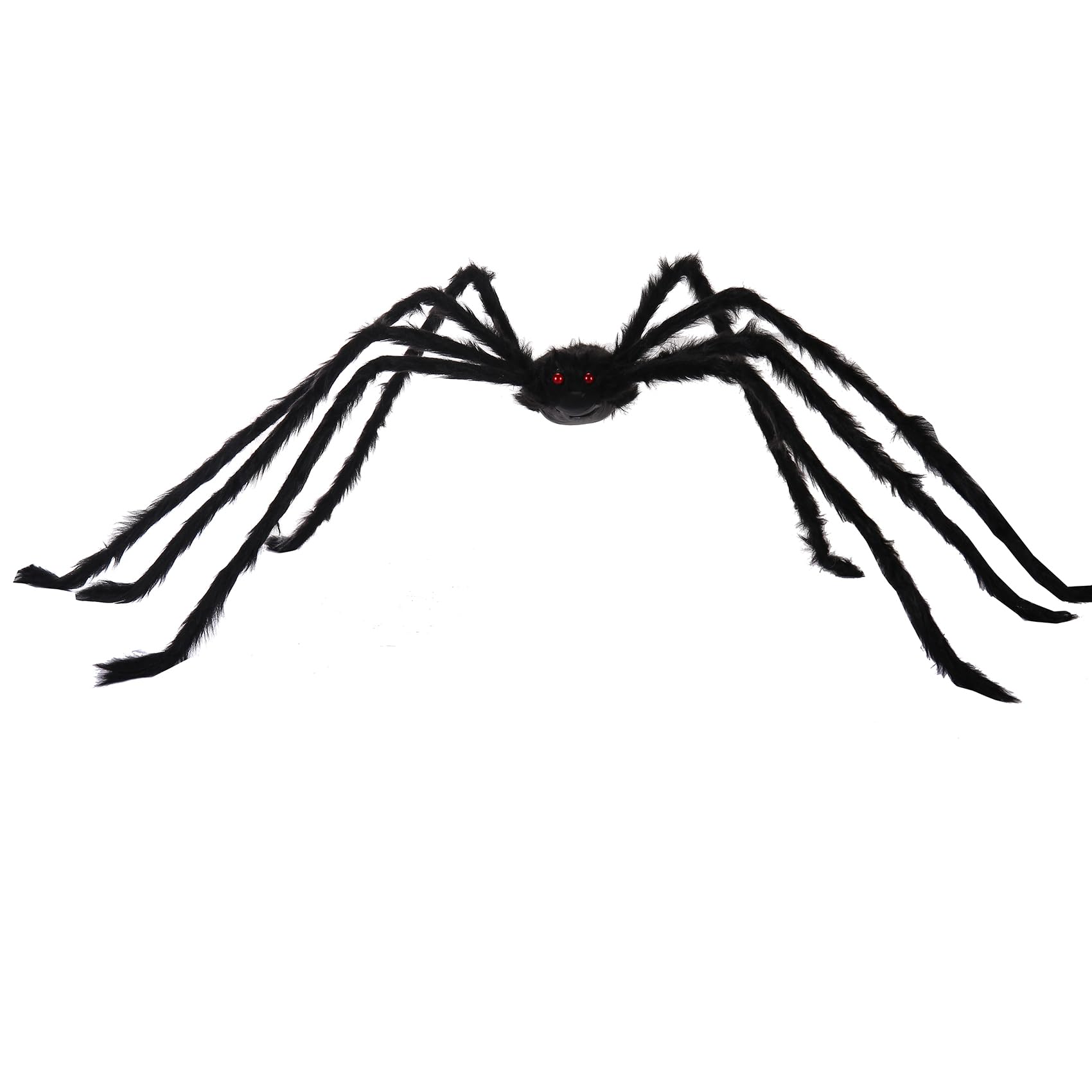 6.6ft Giant Spider for Halloween Decorations Large Black Grey Hairy Spider for Scary Indoor Outdoor Yard Garden Porch Outside Haunted House Decor