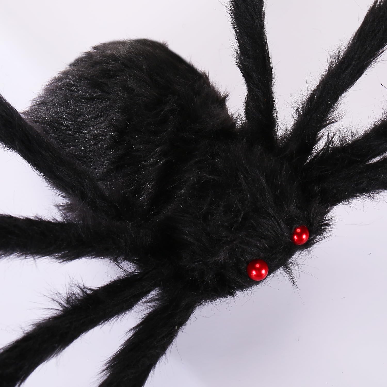 6.6ft Giant Spider for Halloween Decorations Large Black Grey Hairy Spider for Scary Indoor Outdoor Yard Garden Porch Outside Haunted House Decor