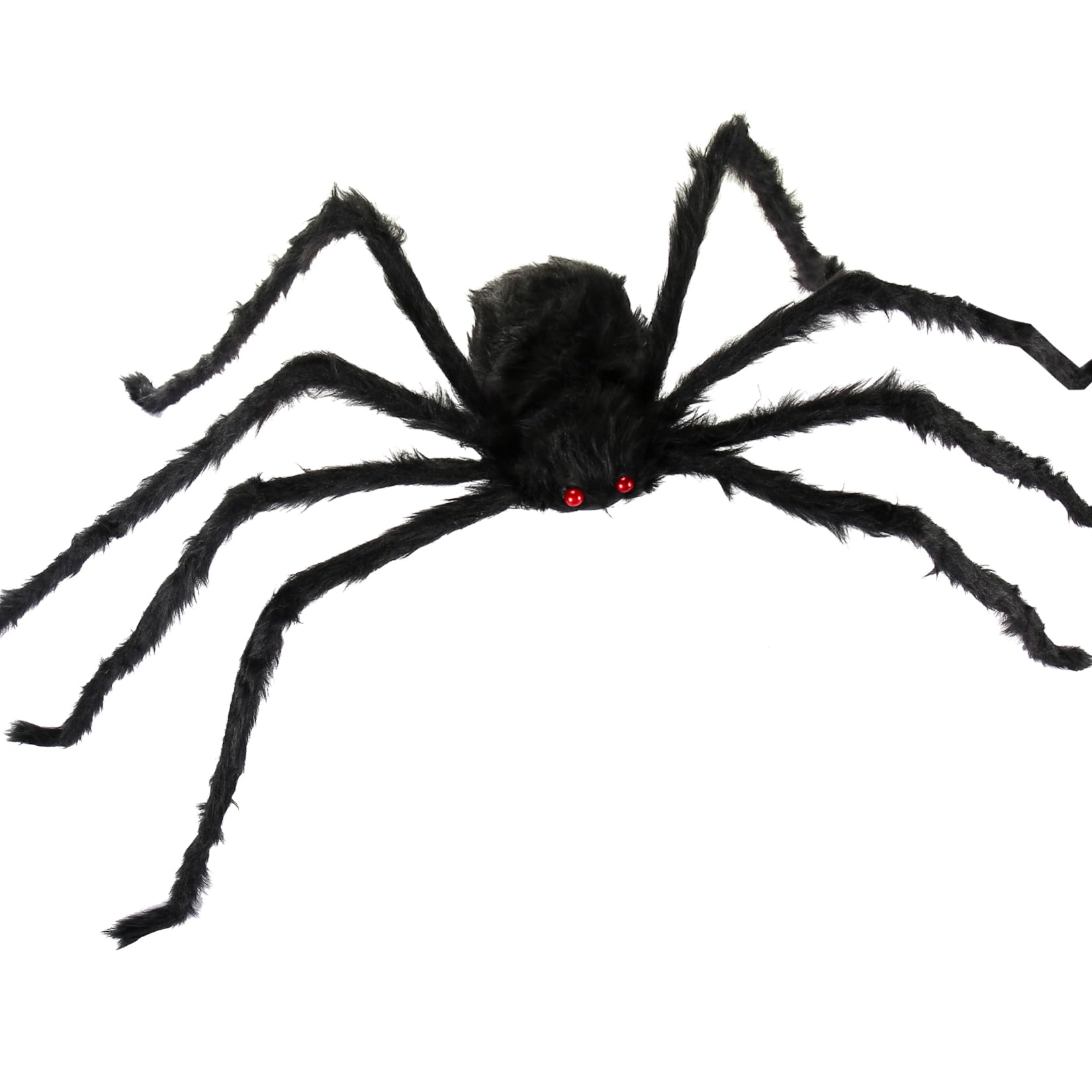 6.6ft Giant Spider for Halloween Decorations Large Black Grey Hairy Spider for Scary Indoor Outdoor Yard Garden Porch Outside Haunted House Decor