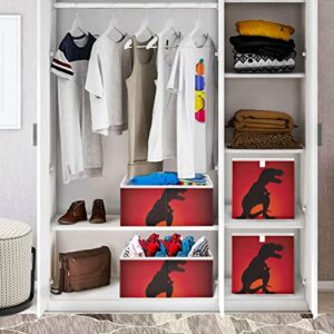 Dinosaur Storage Basket Storage Bin Rectangular Collapsible Storage Box Decorative Storage Boxes Organizer for Nursery Toys Kids Room