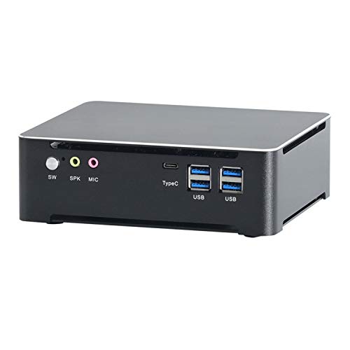 HUNSN 4K Mini PC, Desktop Computer, Server, Quad Core I7 7700HQ 7820HK 7820HQ, Windows 11 or Linux Ubuntu, BM21b, DP, HDMI, 6 x USB3.0, Type-C, LAN, Smart Fan, 32G RAM, 1TB SSD