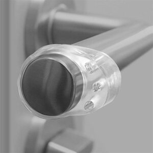 3pcs door stopper transparent silica gel door handle buffer wall protection doorknob bumper walls furniture protective