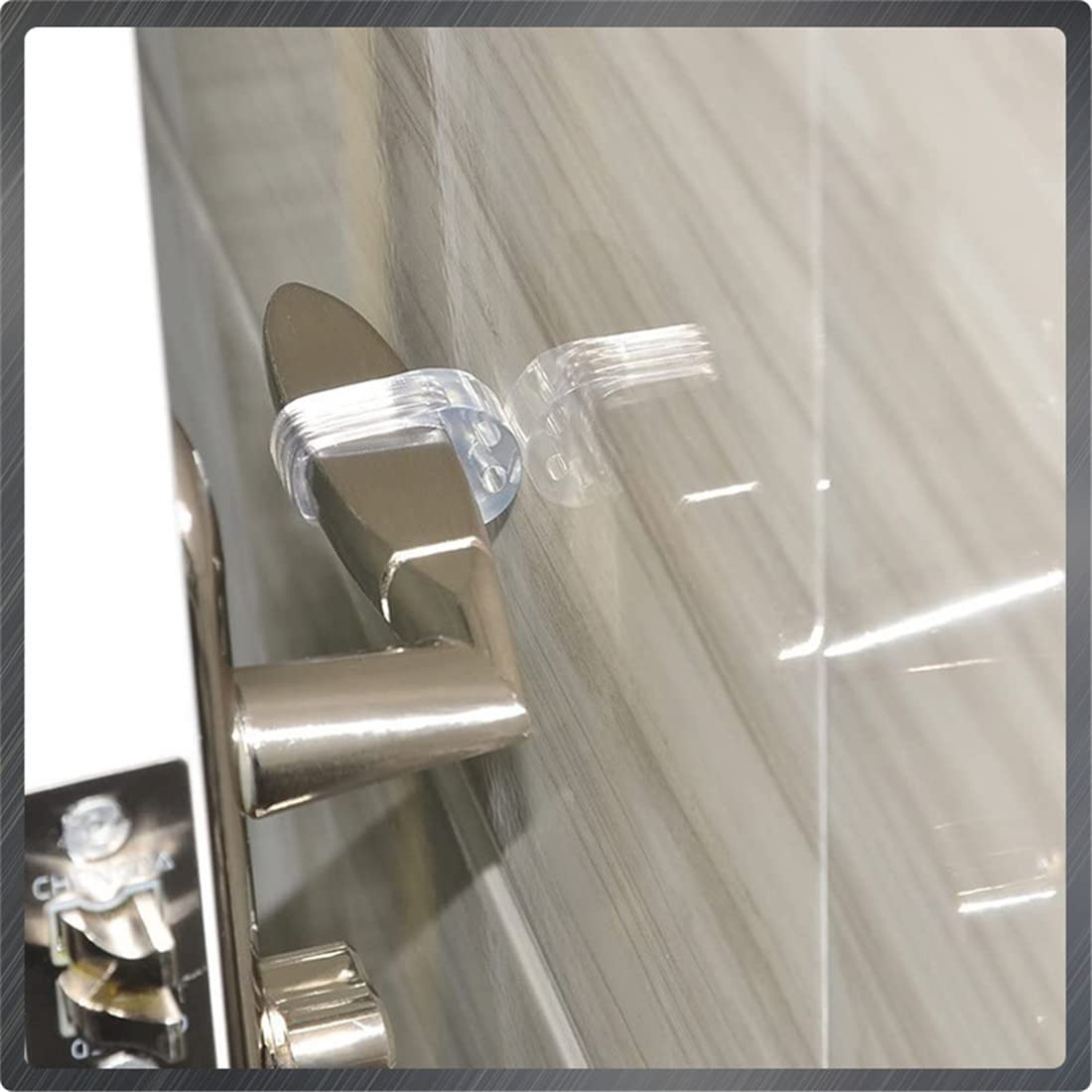 3pcs Door Stopper Transparent Silica Gel Door Handle Buffer Wall Protection Doorknob Bumper Walls Furniture Protective