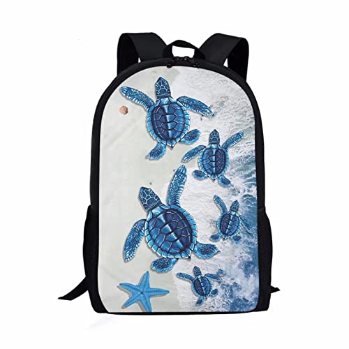 Xpyiqun Sea Turtle Gifts Backpack Purse Kids Bookbags for Boys Ages 5 To 8 Primary School Bag Rucksack Elementary Girls Bagpack Satchel Lightweight Daypack Travel Laotop Bags for Women