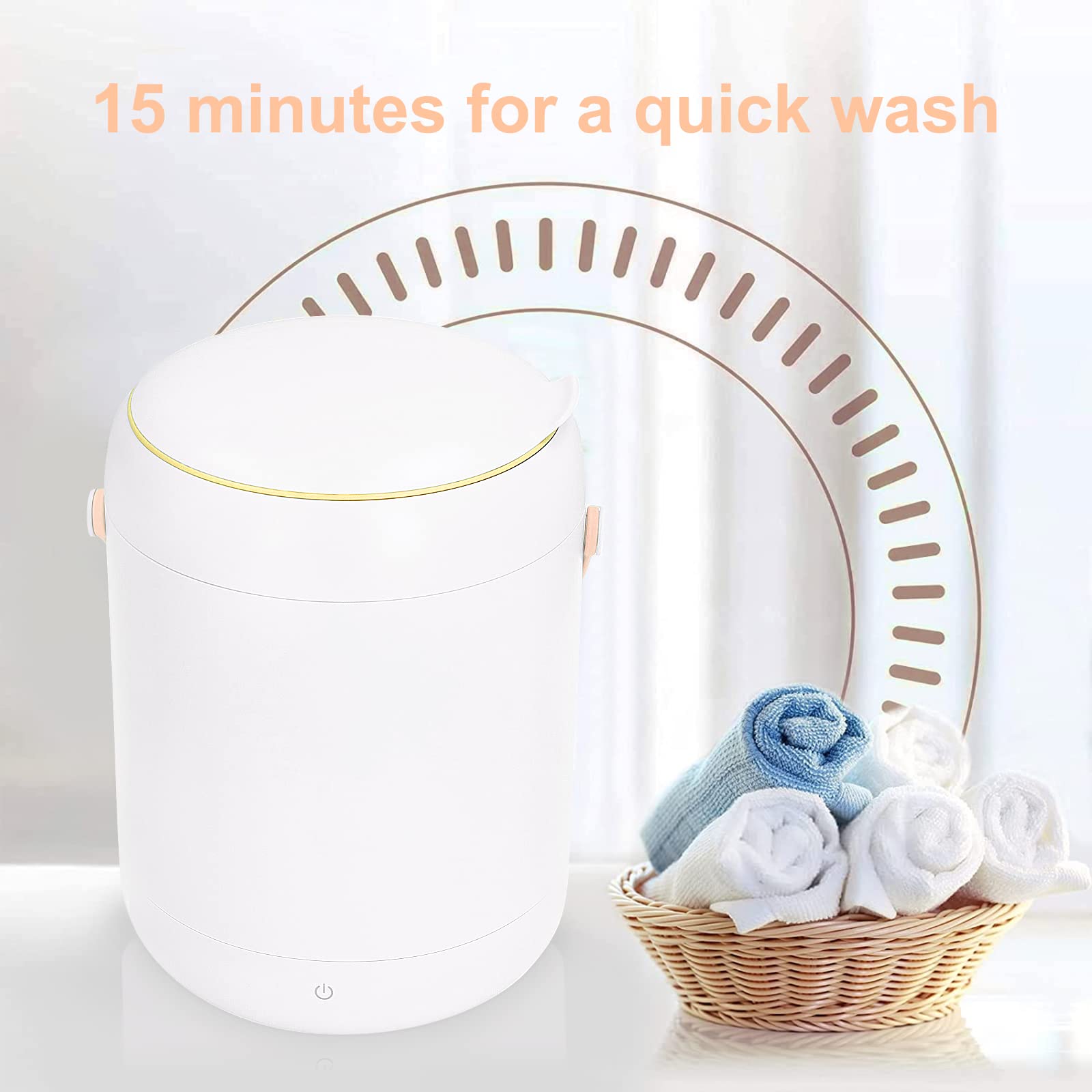 Mini Clothes Washing Machine Portable Washing Machine Intelligent Underwear Washer With Quick And Quiet Operation Convenient Countertop Washing Machine for Home