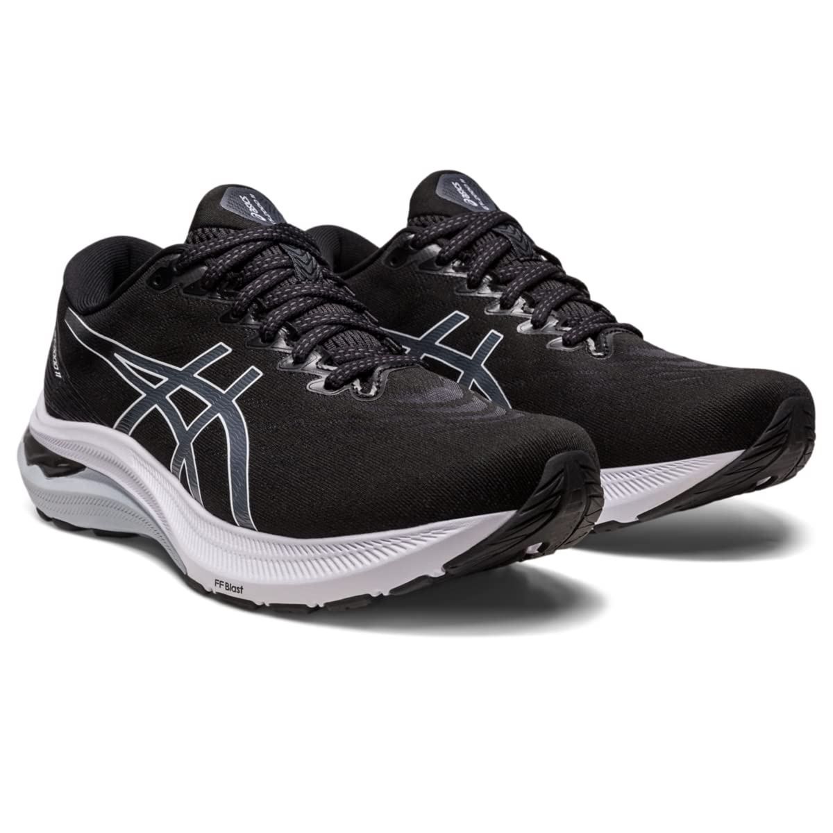 ASICS Women's GT-2000 11 Running Shoes, 9, Black/White