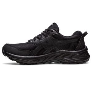 asics women's gel-venture 9 running shoes, 9, black/black
