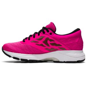 asics women's gel-flux 5 running shoes, 8.5, pink glo/black