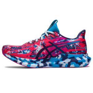 asics women's noosa tri 14 running shoes, 7, diva pink/indigo blue