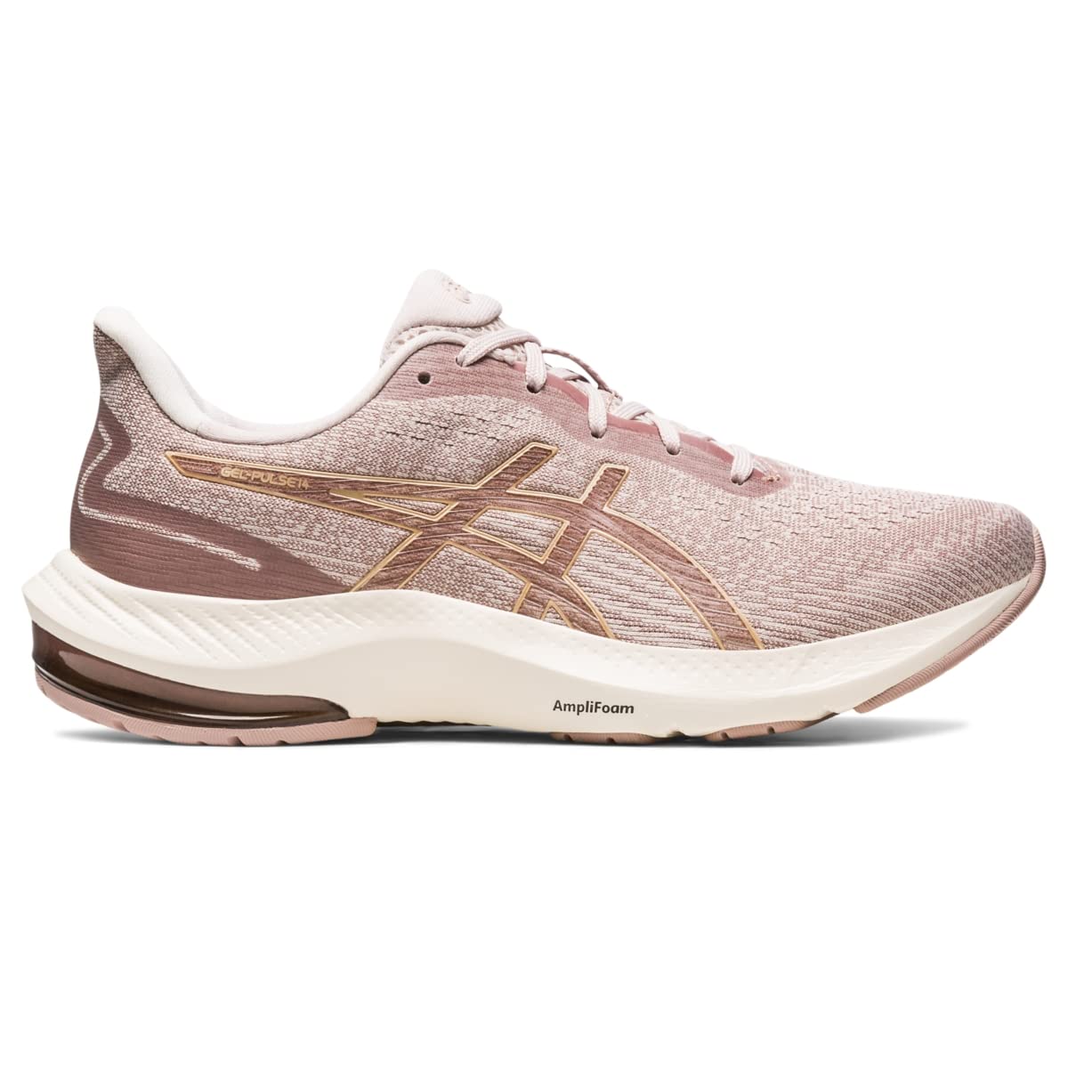 ASICS Women's Gel-Pulse 14 Running Shoes, 6, Mineral Beige/Champagne