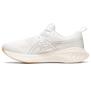 asics women's gel-cumulus 25 running shoes, 8, white/white