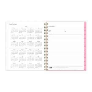 Blue Sky 2023 Weekly and Monthly Planner, January - December, 8.5" x 11", Frosted Cover, Wirebound, Mimi Pink (137264-23)