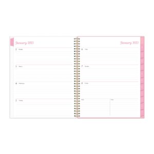 Blue Sky 2023 Weekly and Monthly Planner, January - December, 8.5" x 11", Frosted Cover, Wirebound, Mimi Pink (137264-23)