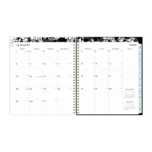 Blue Sky 2023 Monthly Planner, January - December, 8" x 10", Clear Pocket Cover, Wirebound, Baccara Dark (110216-23)