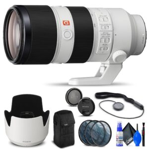sony fe 70-200mm f/2.8 gm oss lens (sel70200gm) + filter kit + lens cap keeper + cleaning kit + more (renewed)