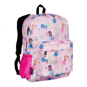 wildkin 16-inch kids backpack for boys & girls, perfect for elementary school backpack, features padded back & adjustable strap, ideal size for school & travel backpacks (fairy garden)