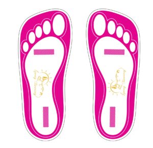 25pairs(50 feets) disposable pink spray tanning feet pads sunless airbrush spray tent protect foot