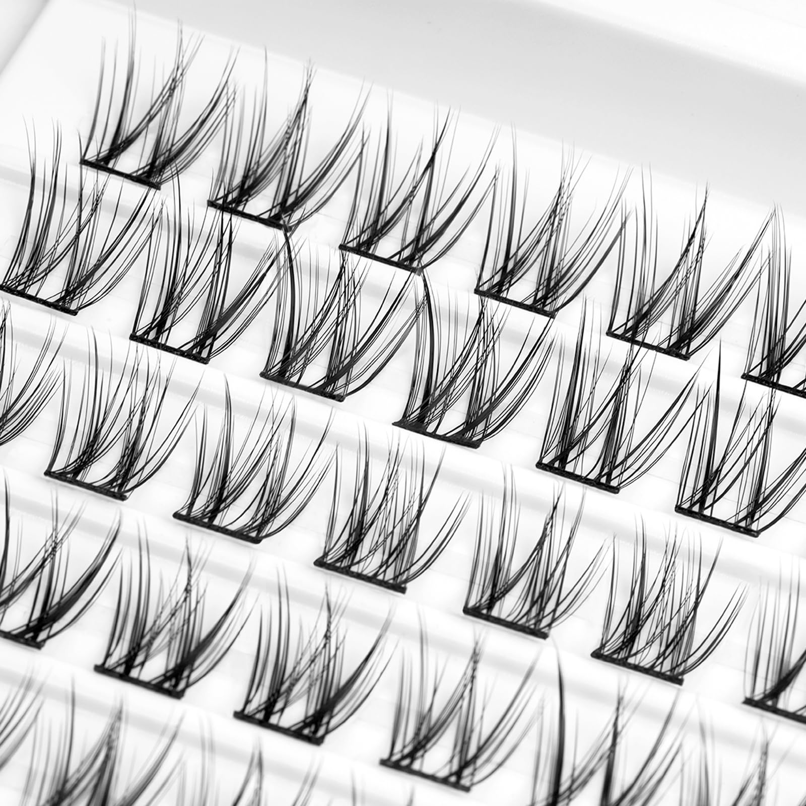 FinyDreamy Lash Clusters 80Pcs Individual Lashes Clusters 0.07 Thickness C Curl Cluster Lashes DIY Eyelash Extension Super Soft And Lightweight Wide Band Eyelashes For Home Use (14mm-Playful)