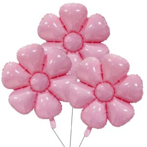 birthday party decorations flower party balloons supplies kids happy birthday decorations (pink)