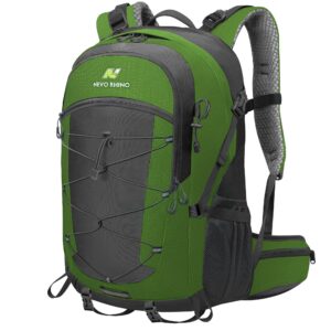 n nevo rhino hiking backpack 45l waterproof outdoor day pack, lightweight camping travel backpack for men women