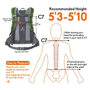 N NEVO RHINO Hiking Backpack 45L Waterproof Outdoor Day Pack, Lightweight Camping Travel Backpack for Men Women