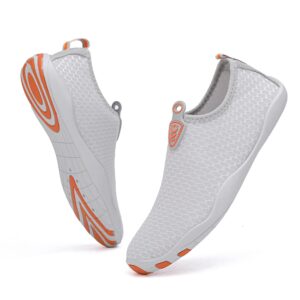 vsufim quick-dry water sports barefoot shoes aqua socks for swim beach pool surf yoga for women men (8.5 women/7.5 men)