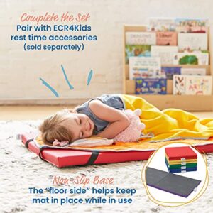 ECR4Kids SoftZone Folding Rainbow Rest Mats, Classroom Furniture, Assorted, 5-Piece