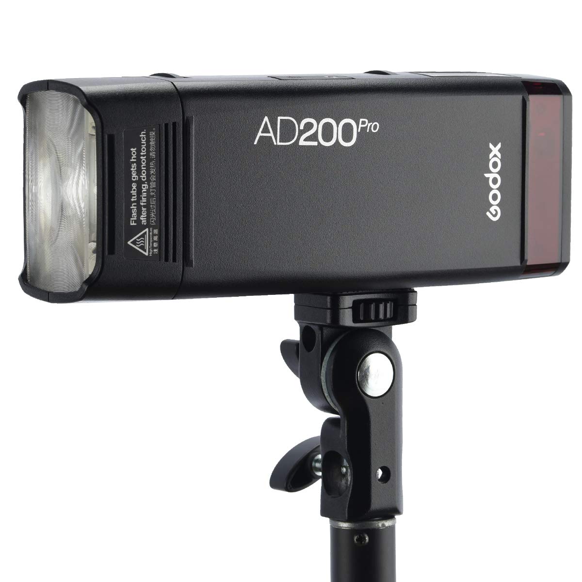 GODOX AD200Pro AD200 Pro with BD-07 Barn Door Honeycomb Grid 4 Color Filter Kit, Standard Reflector with Soft Diffuser, 200W 2.4G Flash Strobe, 1/8000 HSS, 500 Full Power Flashes, 0.01-2.1s Recycling