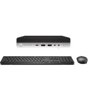 hp micro pc elitedesk 800 g3 mini computer desktop intel i5-6500 up to 3.60ghz 16gb new 512gb nvme ssd built-in ax200 wi-fi 6 bt wireless keyboard and mouse win10 pro (renewed)