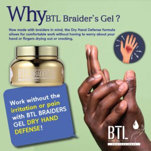 BTL Braider's Hands Dry Defense Ultimate Hold Conditioning Gel 16 OZ BTLG04-16 0