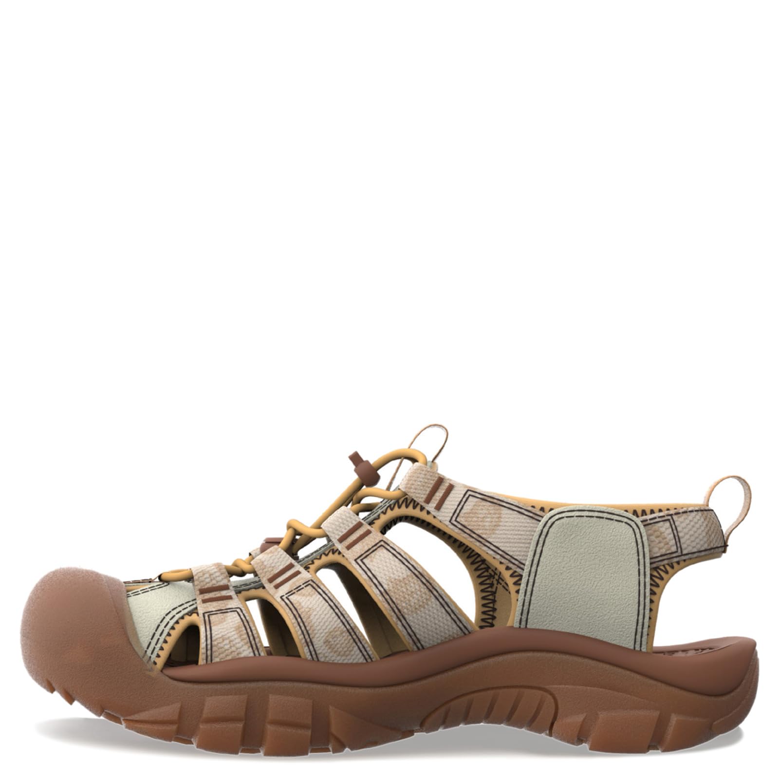 KEEN Women's Newport H2 Closed Toe Water Sandals, Smokey Bear/Smores, 6.5